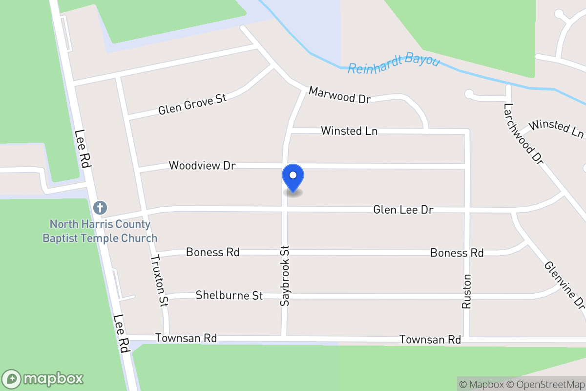 Map of 6003 Glen Lee Dr, Humble