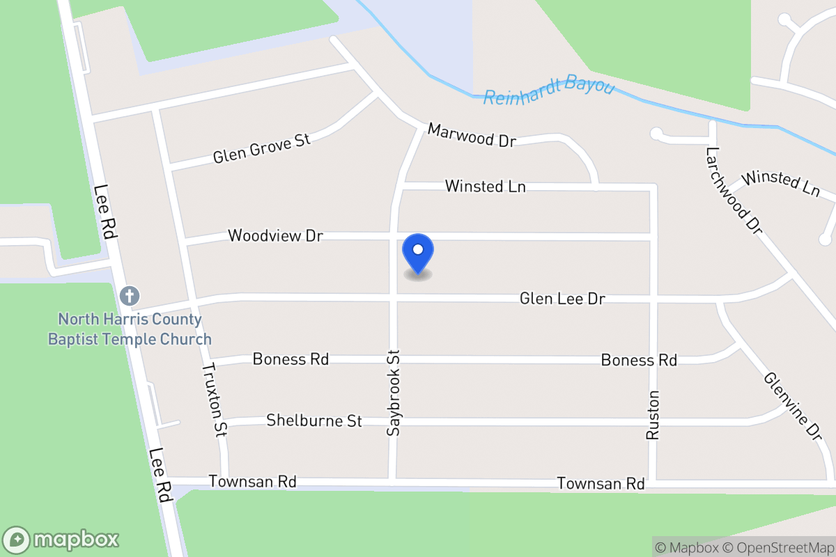 Map of 6007 Glen Lee Dr, Humble