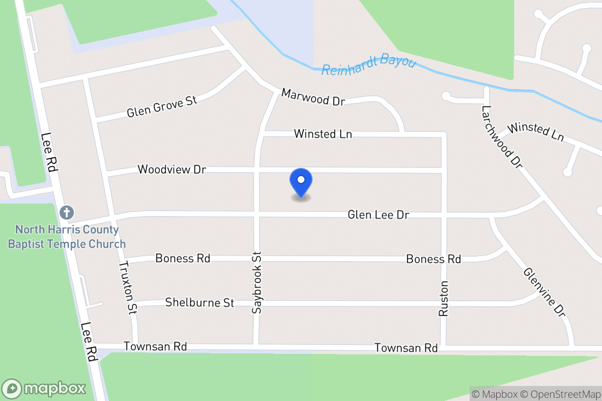 Map of 6019 Glen Lee Dr, Humble