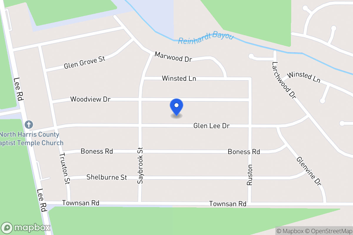 Map of 6027 Glen Lee Dr, Humble