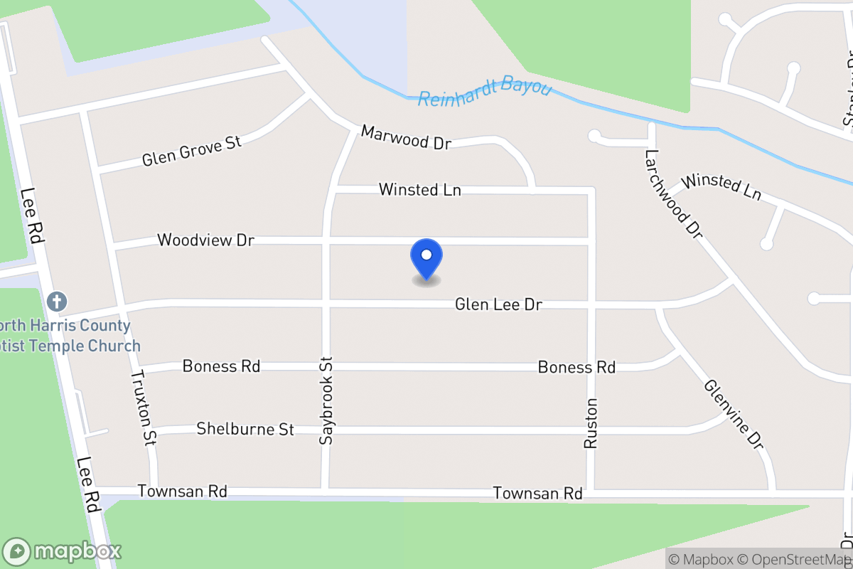 Map of 6031 Glen Lee Dr, Humble