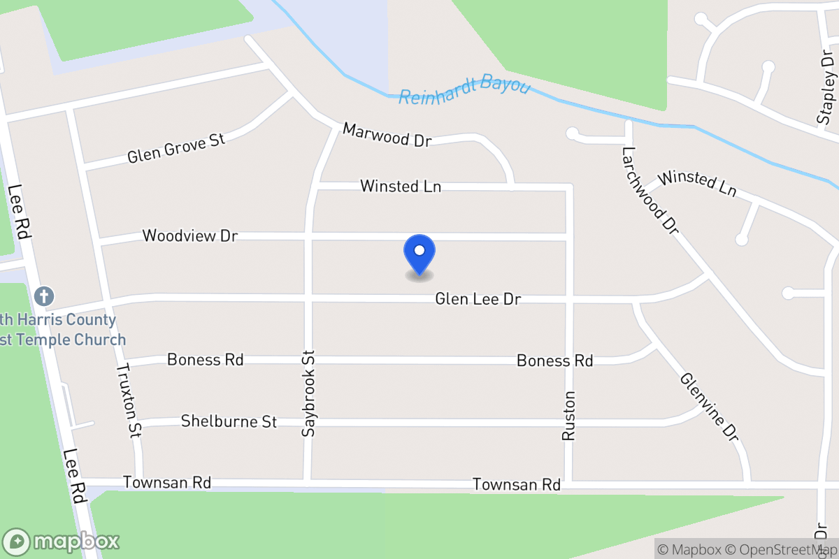 Map of 6035 Glen Lee Dr, Humble