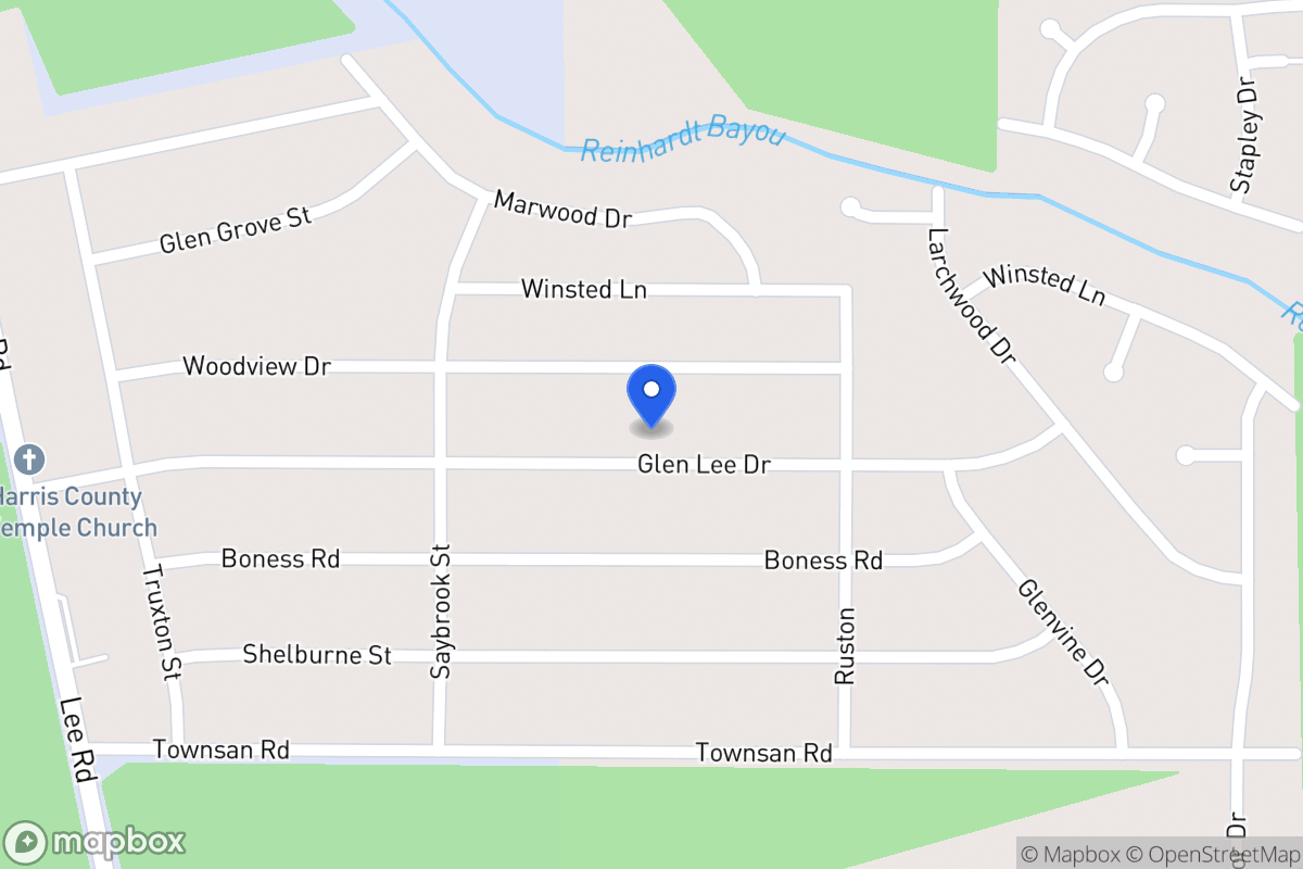 Map of 6043 Glen Lee Dr, Humble