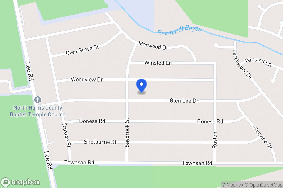 Map of 6015 Glen Lee Dr, Humble
