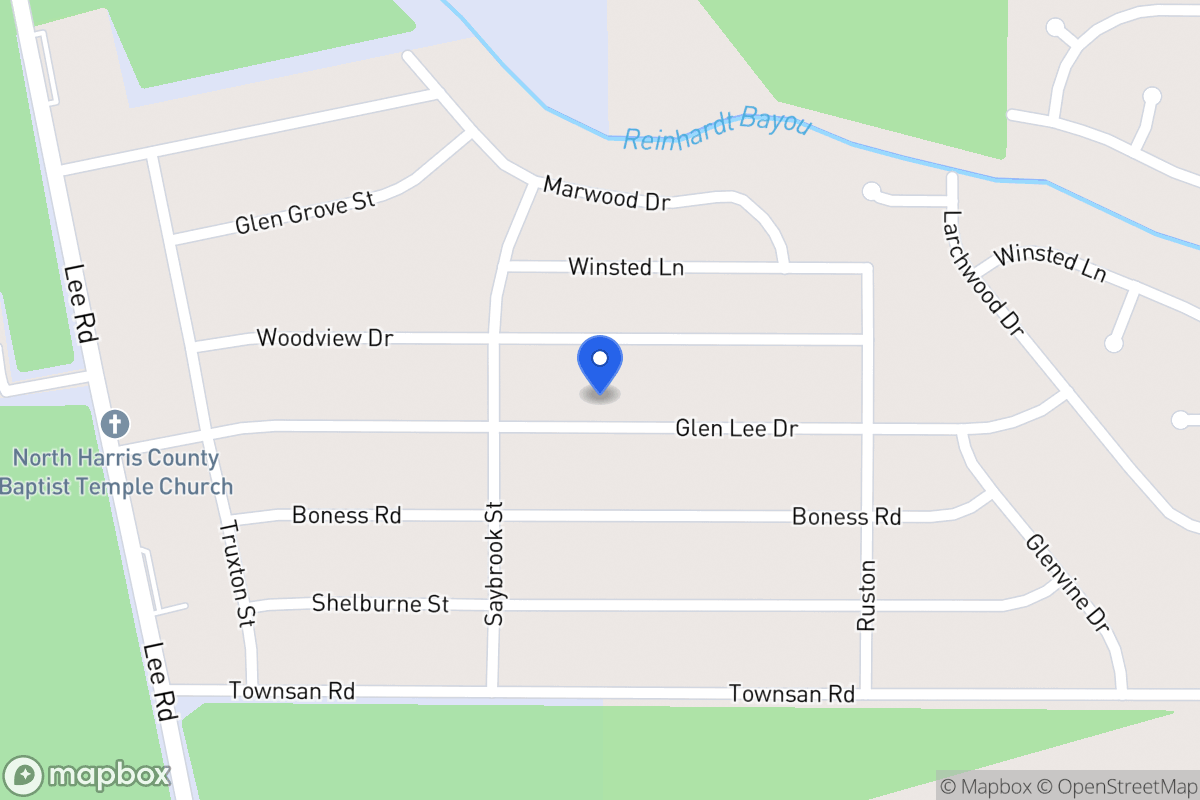 Map of 6023 Glen Lee Dr, Humble