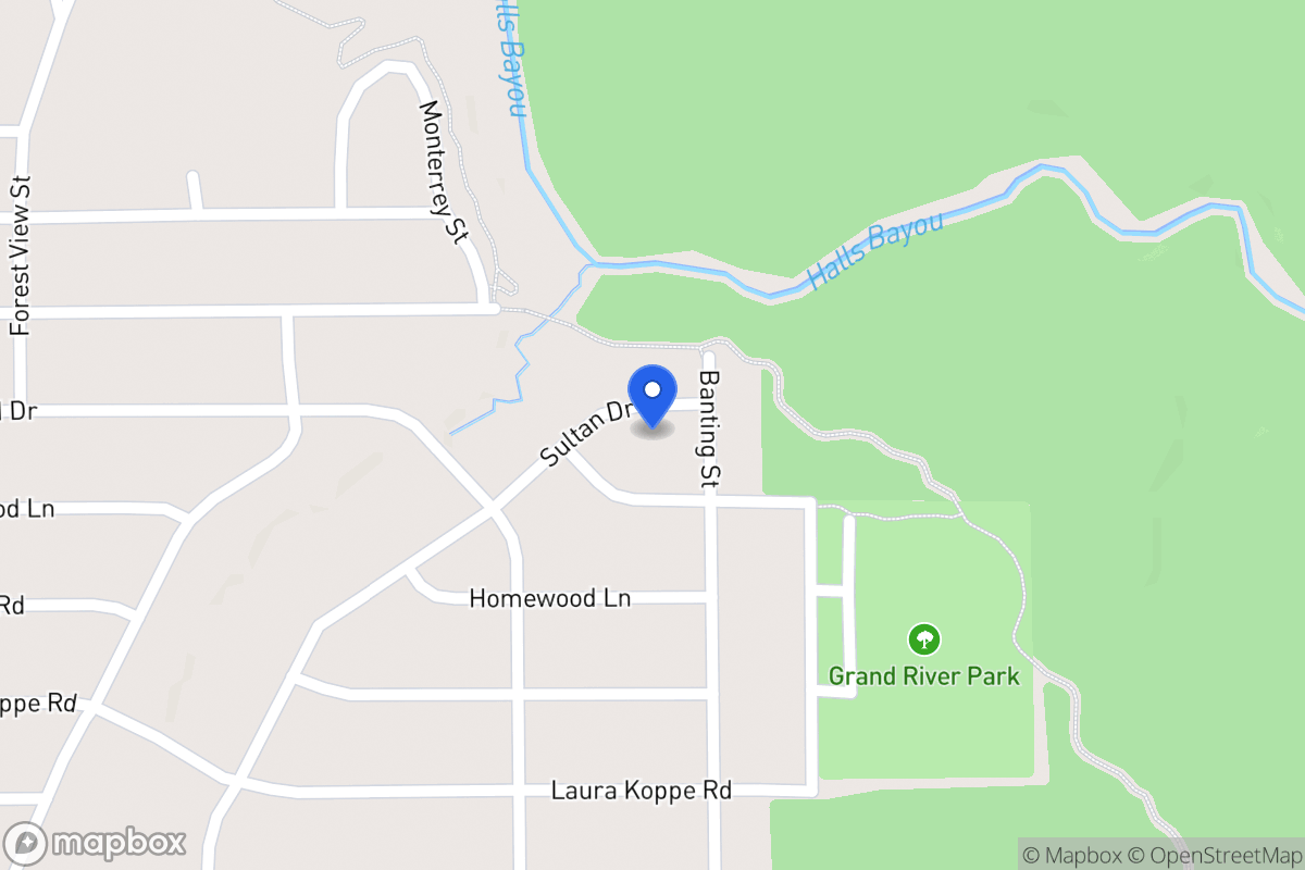 Map of 9022 Sultan Dr, Houston