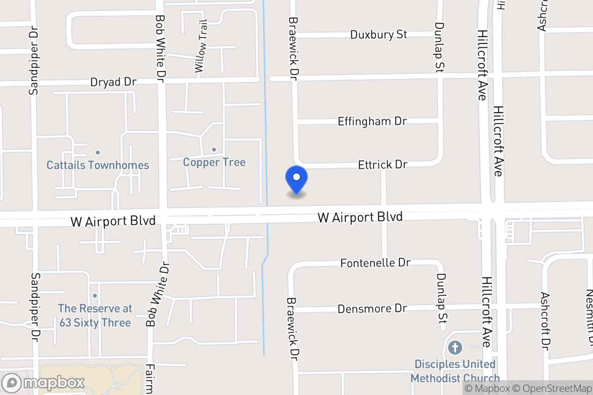Map of W 6038 Airport Blvd, Houston