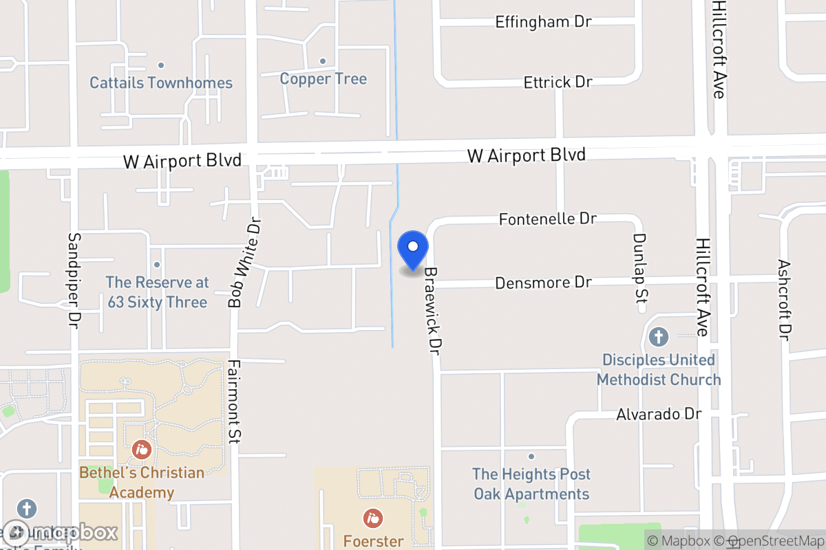 Map of 12326 Braewick Dr, Houston
