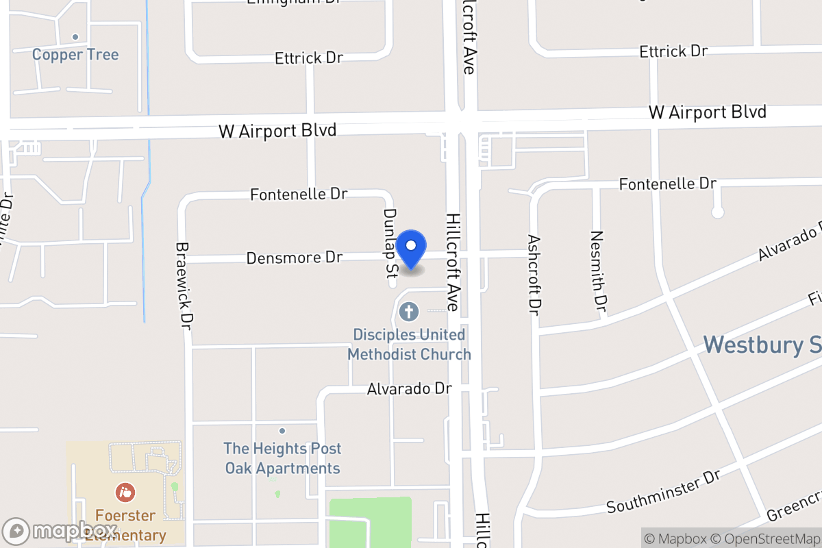 Map of 12403 Dunlap St, Houston