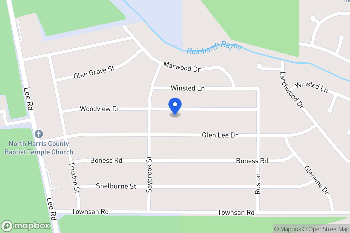 Map of 6018 Woodview Dr, Humble
