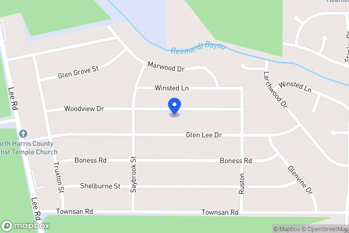 Map of 6038 Woodview Dr, Humble