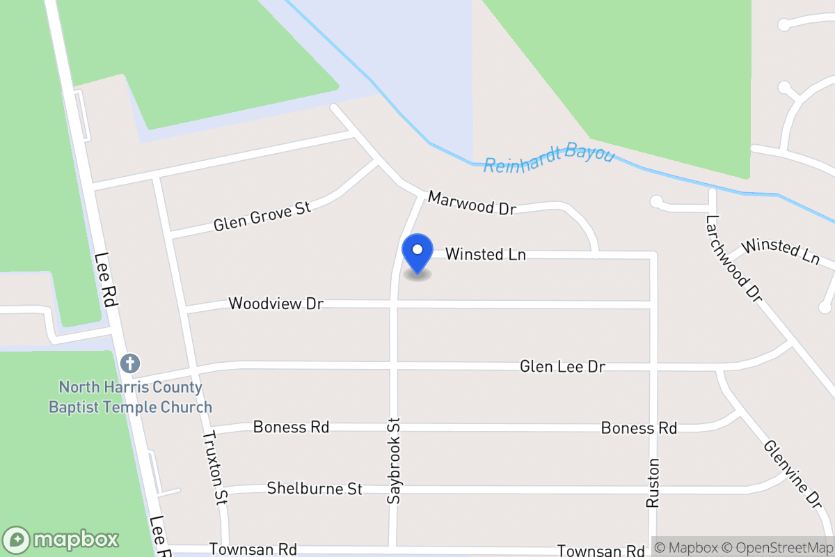 Map of 6002 Winstead Ln, Humble