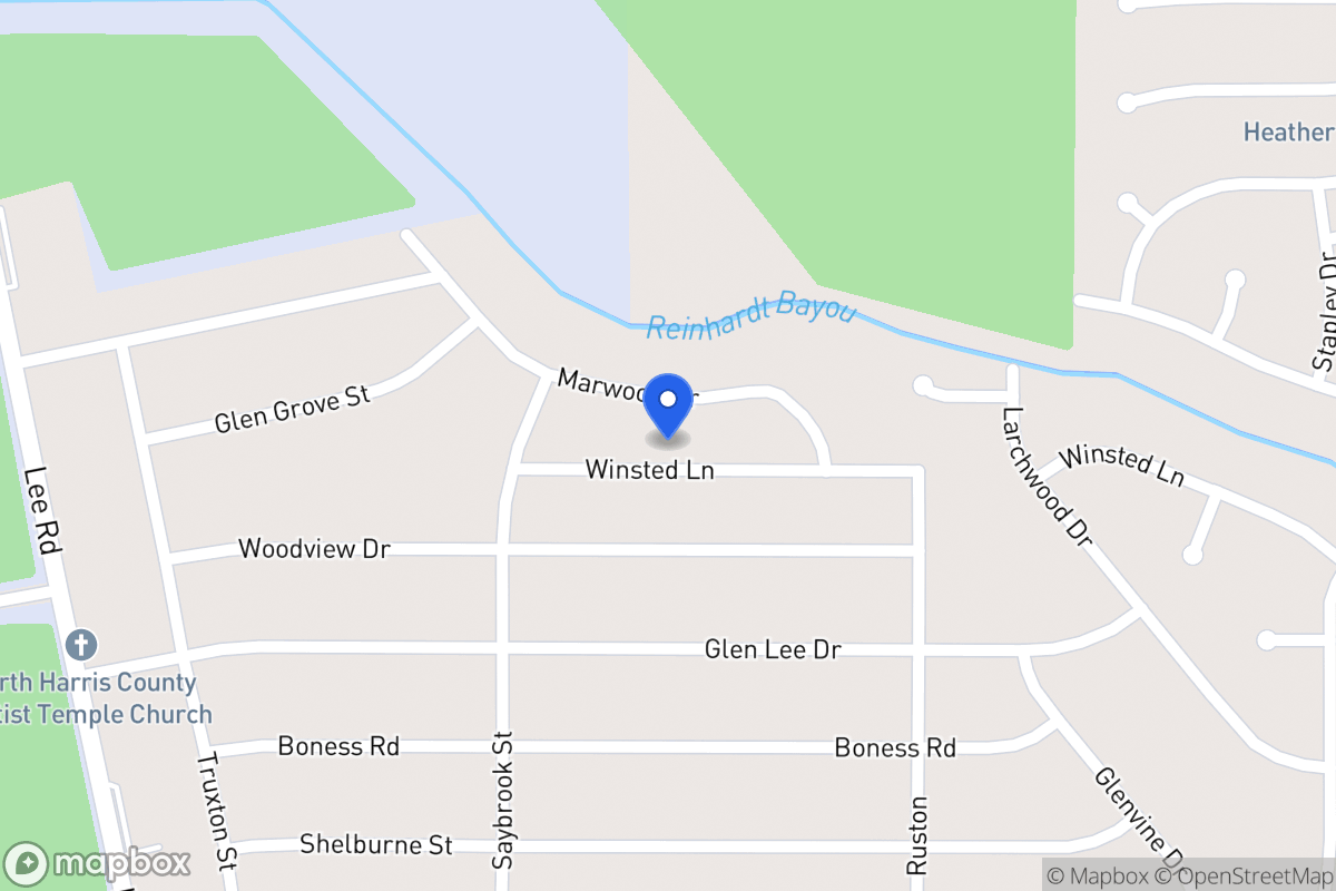 Map of 6023 Winstead Ln, Humble
