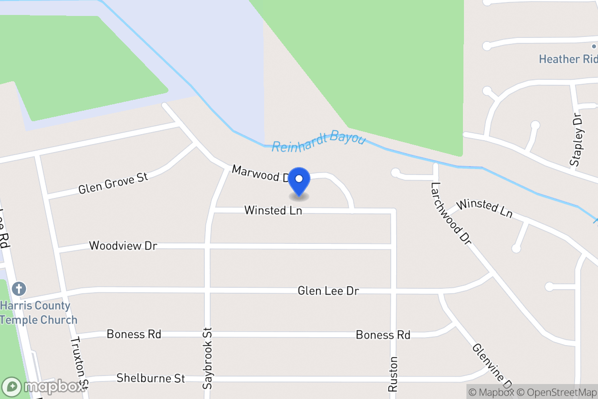 Map of Winsted Ln, Humble