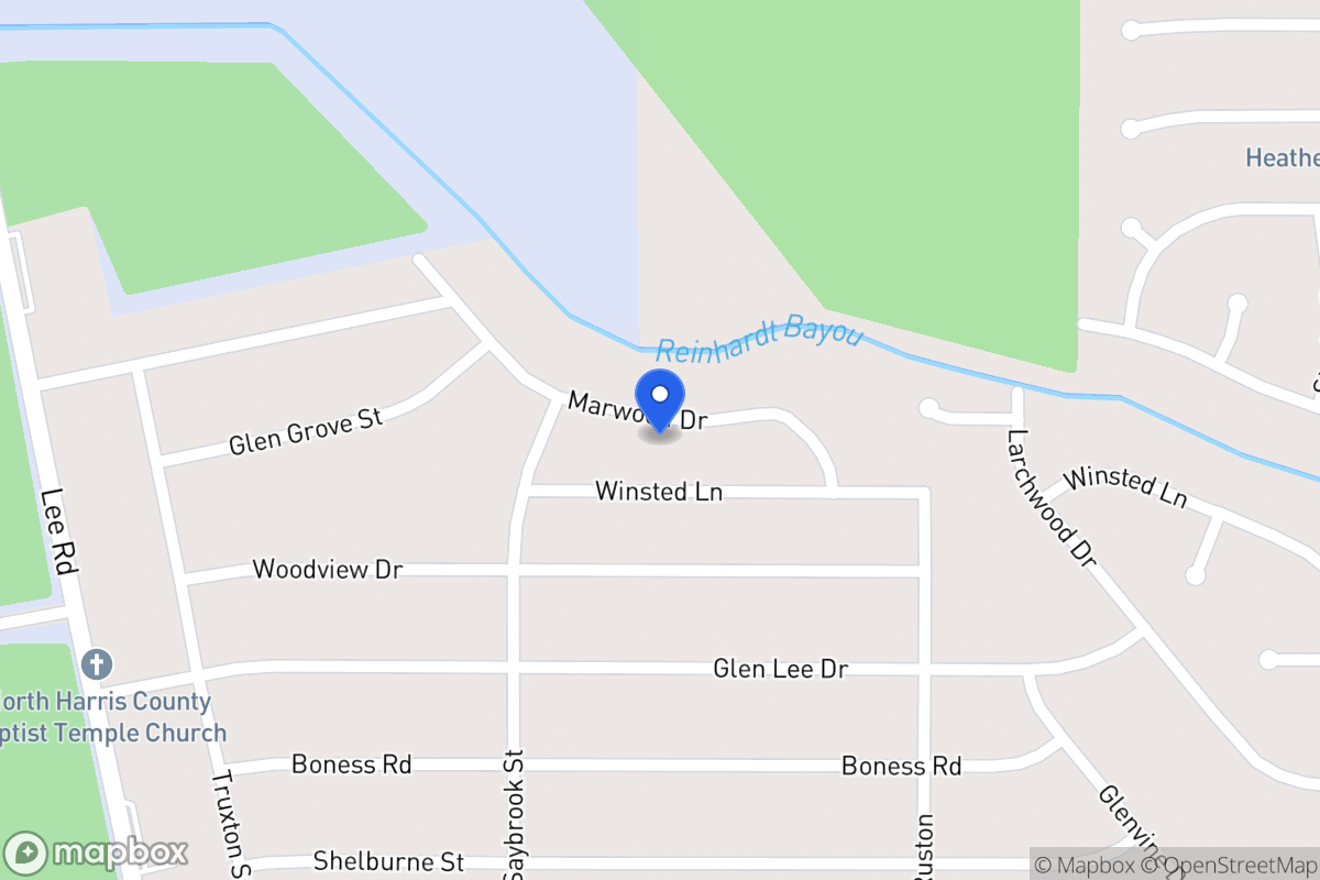 Map of 6022 Marwood Dr, Humble