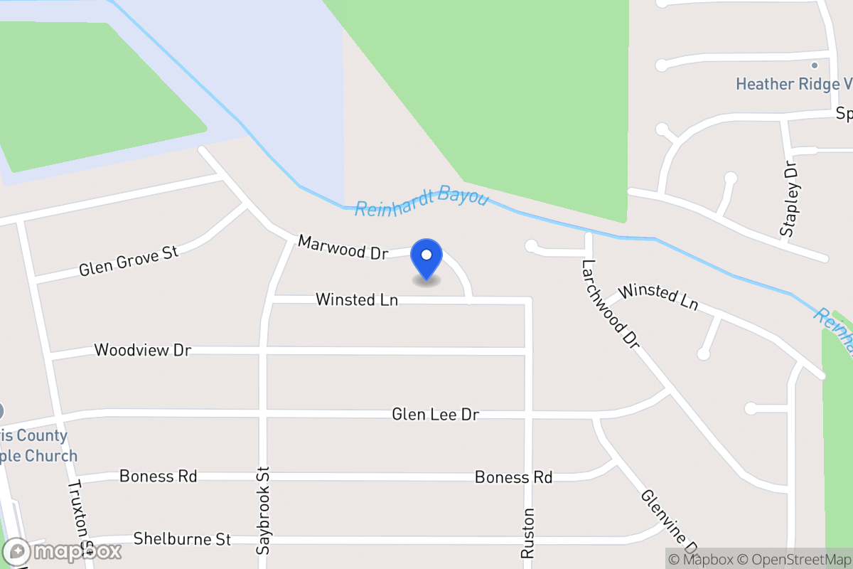 Map of 6031 Winstead Ln, Humble