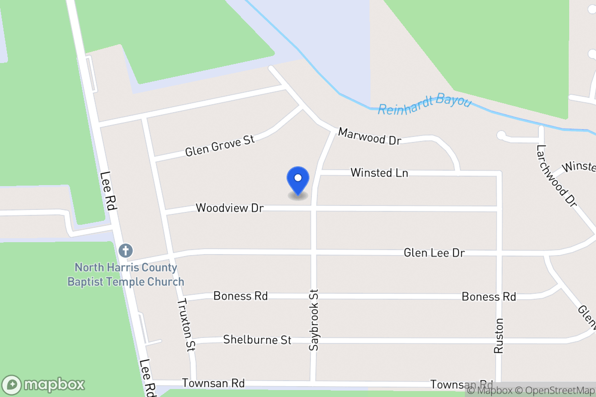 Map of 16623 Saybrook St, Humble