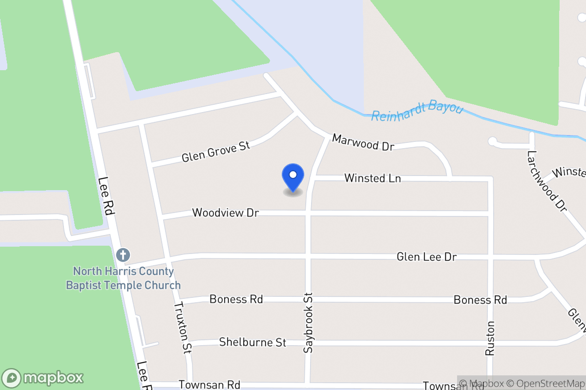 Map of 16627 Saybrook St, Humble