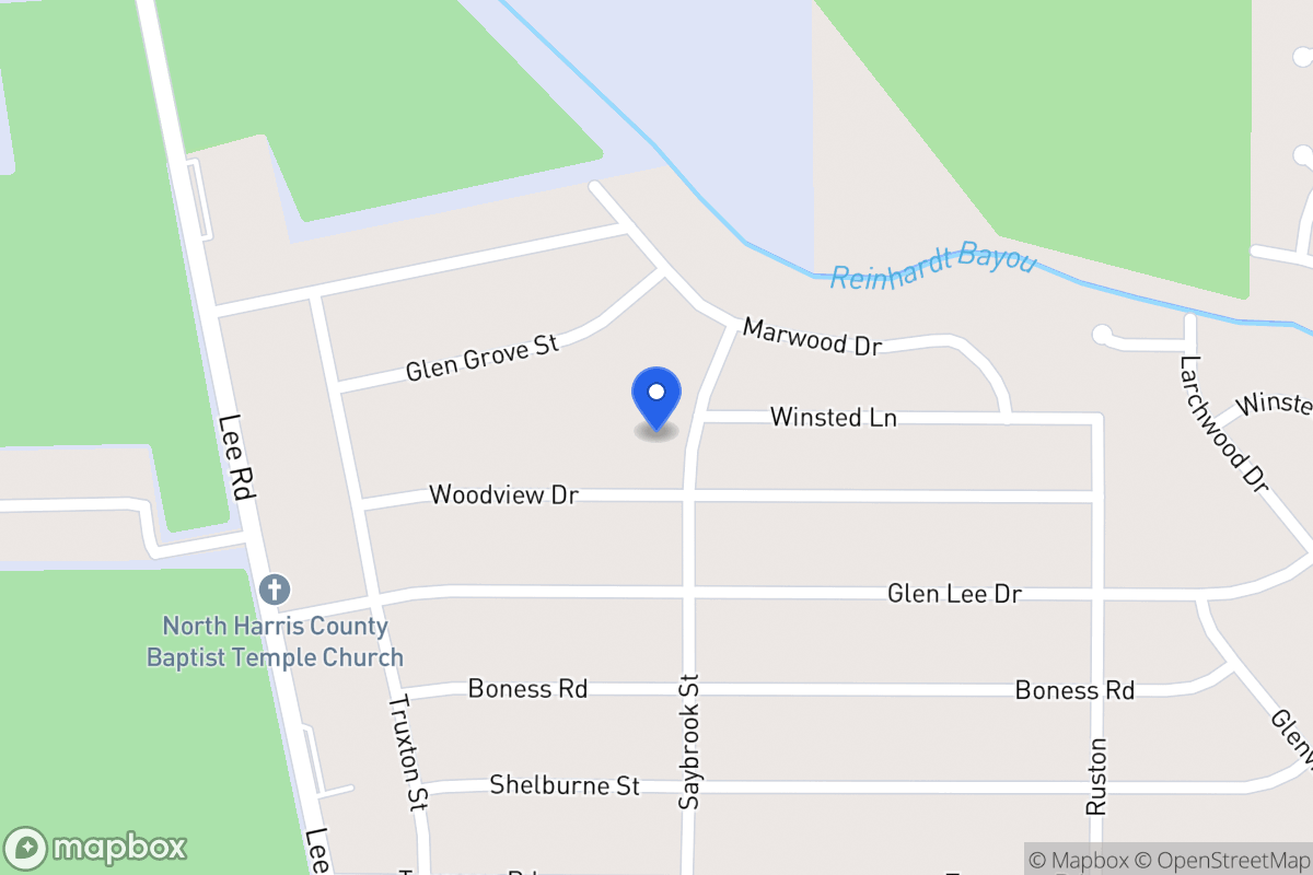 Map of 16631 Saybrook St, Humble