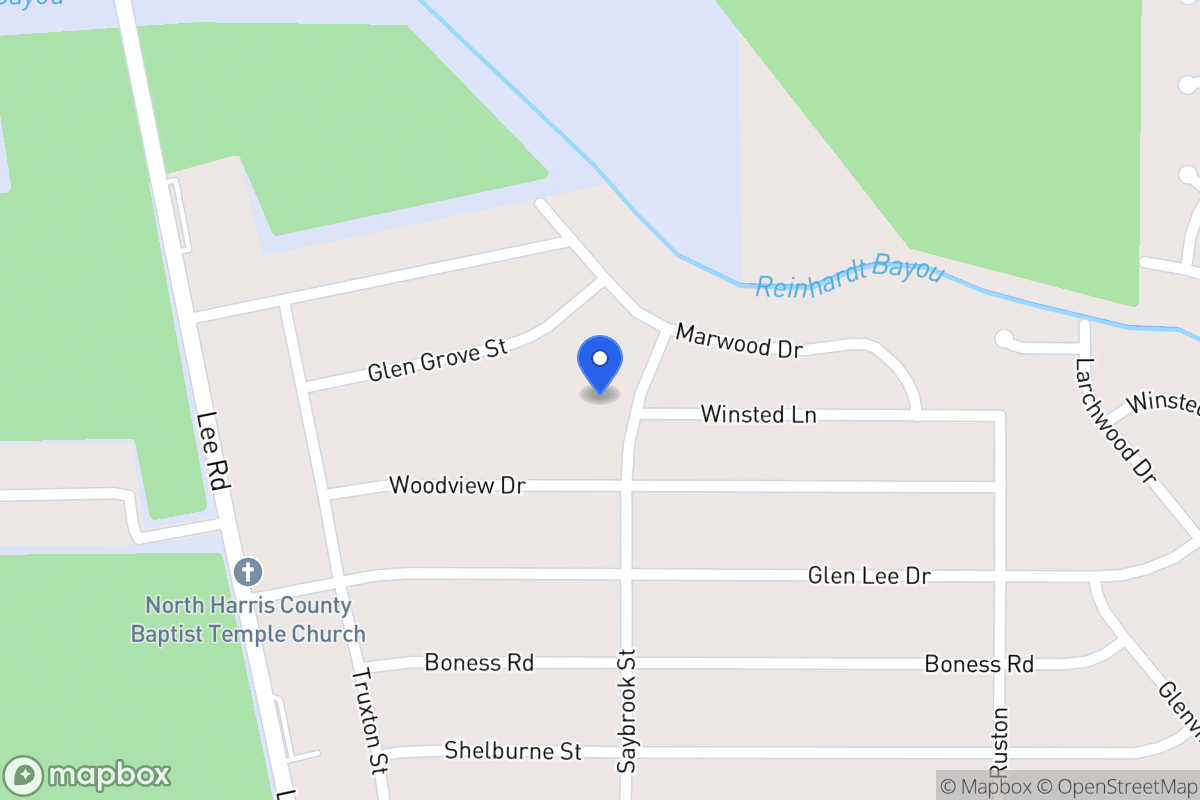 Map of 16703 Saybrook St, Humble