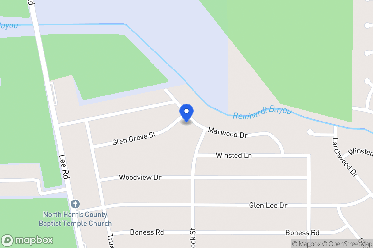Map of 5942 Glen Grove St, Humble