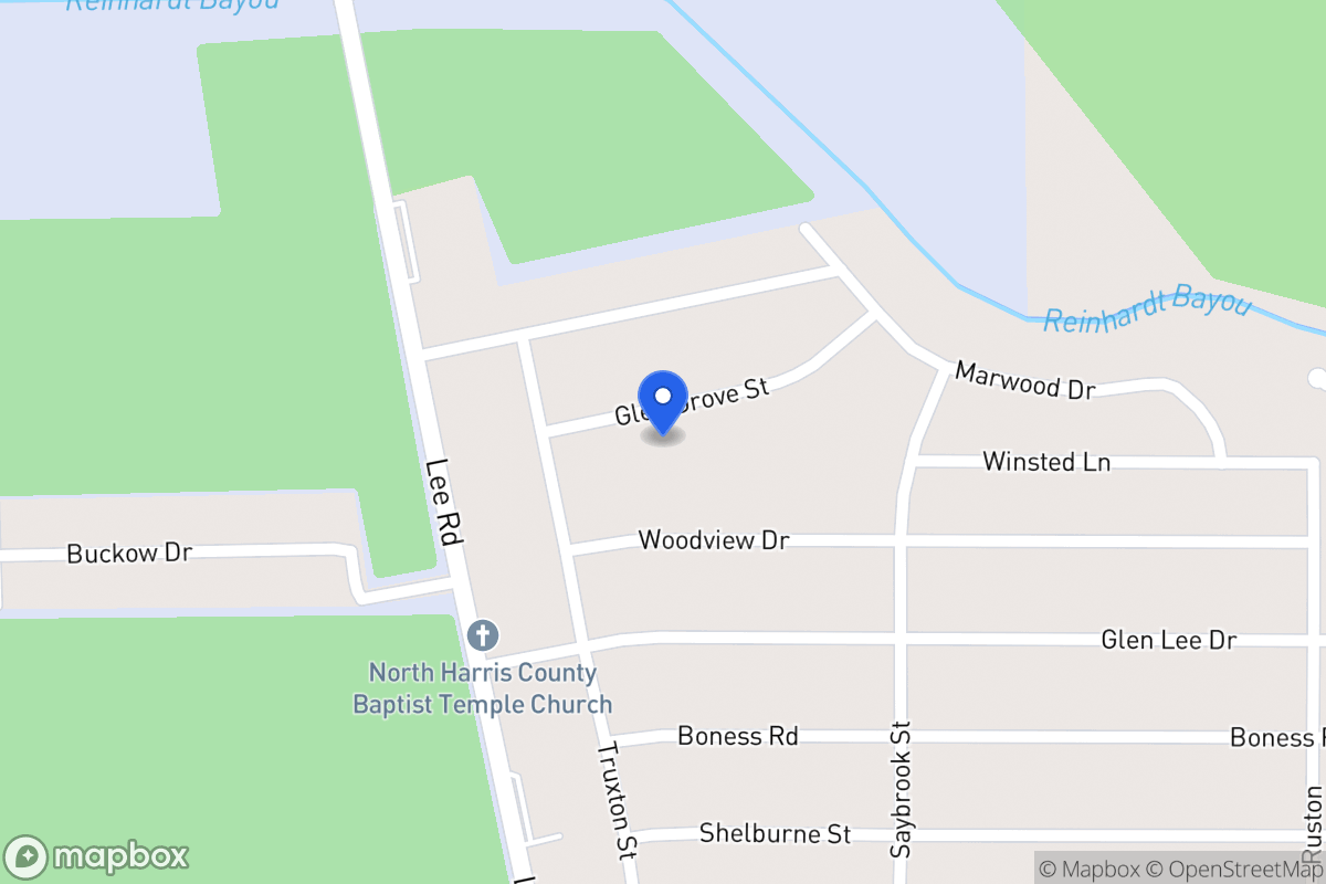 Map of 5840 Glen Grove St, Humble