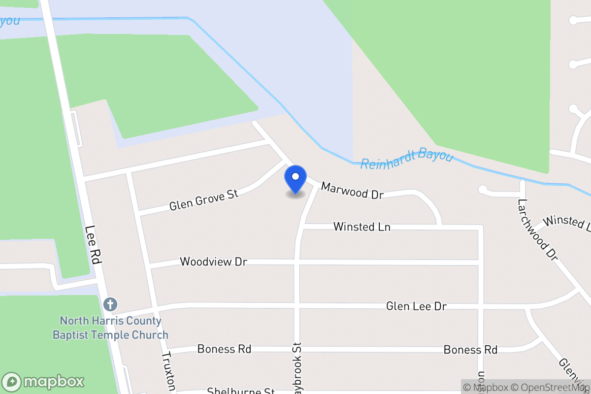 Map of Say Brook St, Humble