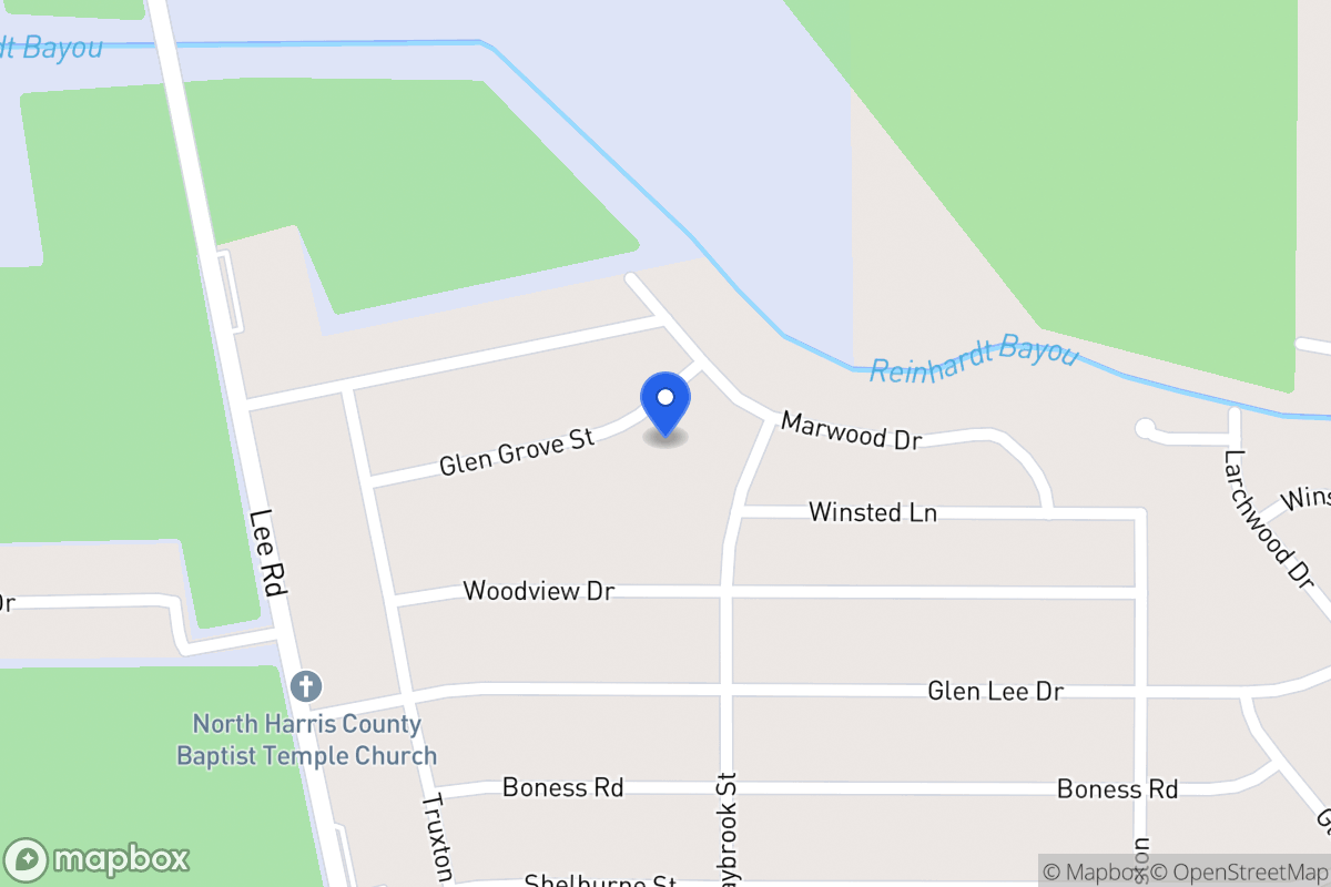 Map of 5934 Glen Grove St, Humble