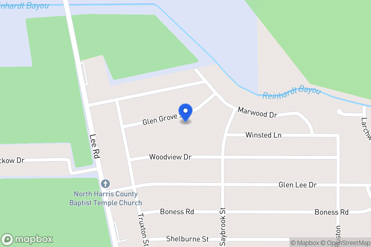 Map of 5914 Glen Grove St, Humble