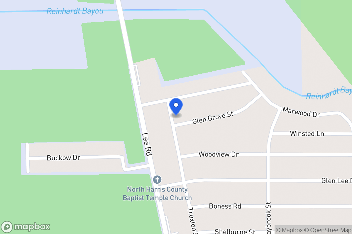 Map of 5823 Glen Grove St, Humble