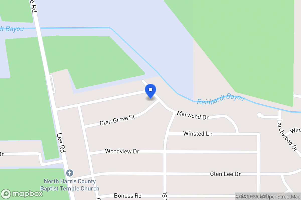 Map of 5939 Glen Grove St, Humble