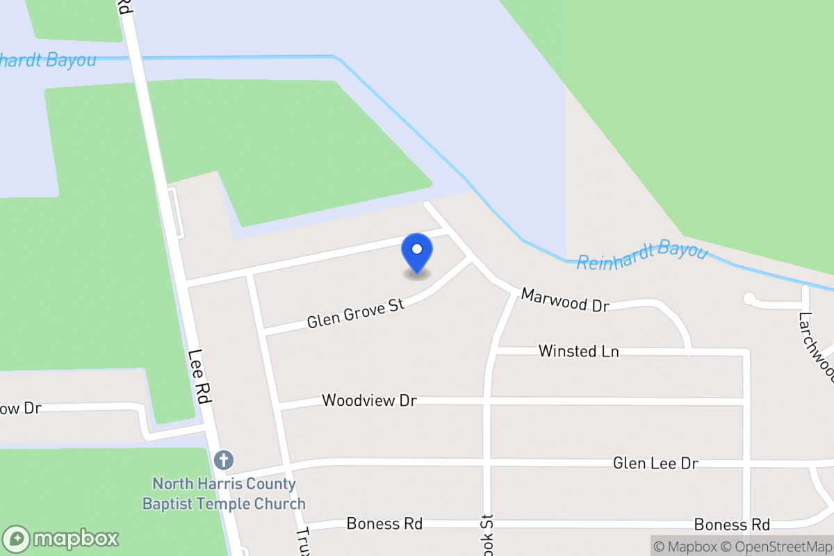 Map of Glen Grove St, Humble