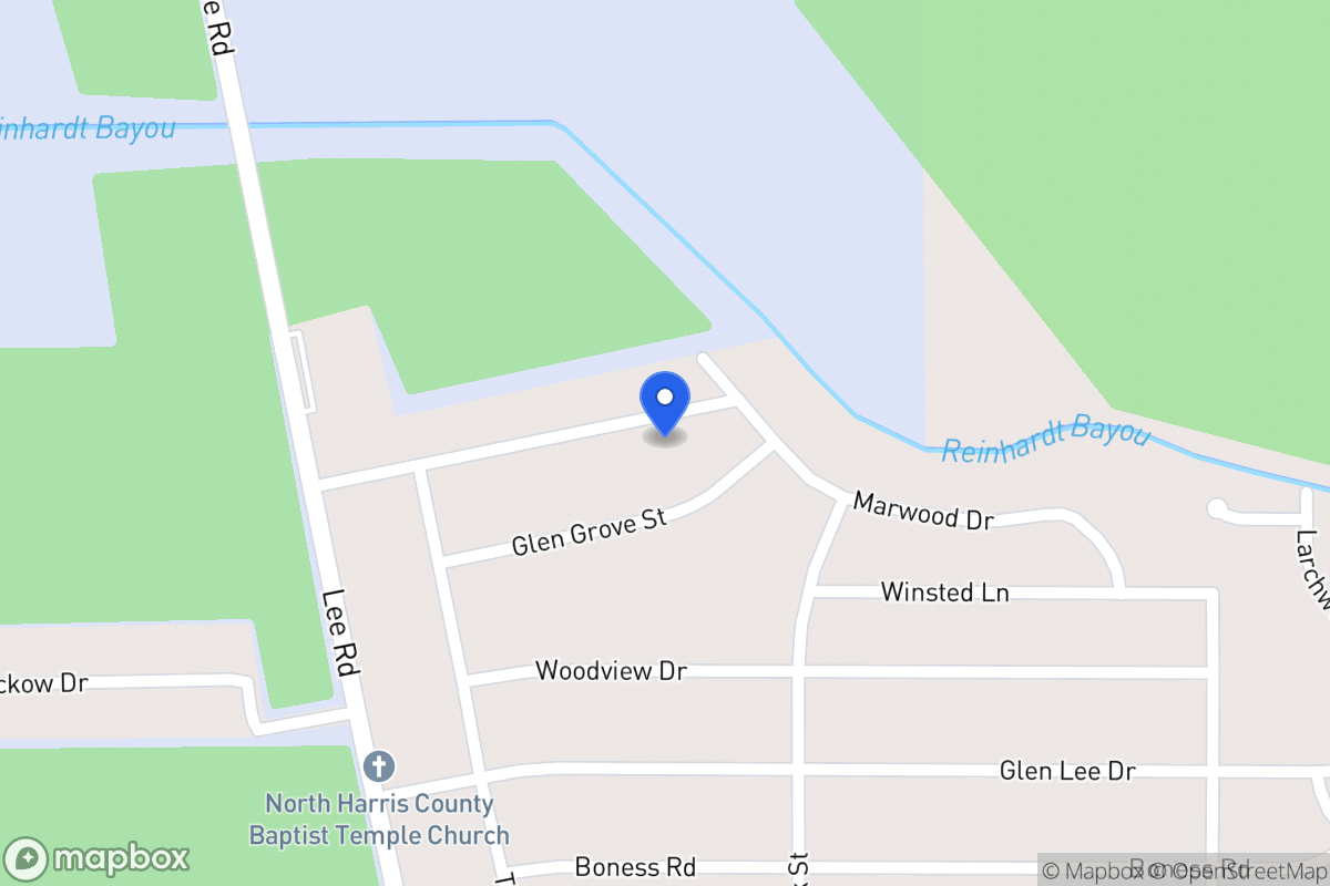 Map of 5922 Morningdale St, Humble