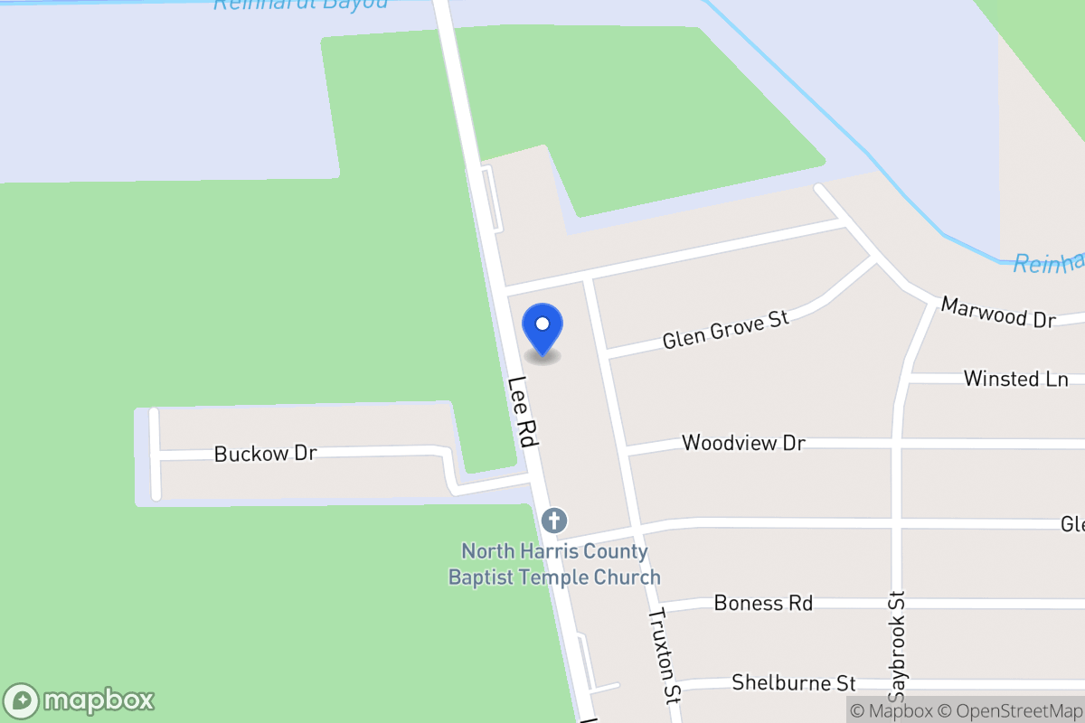 Map of 16706 Lee Rd, Humble