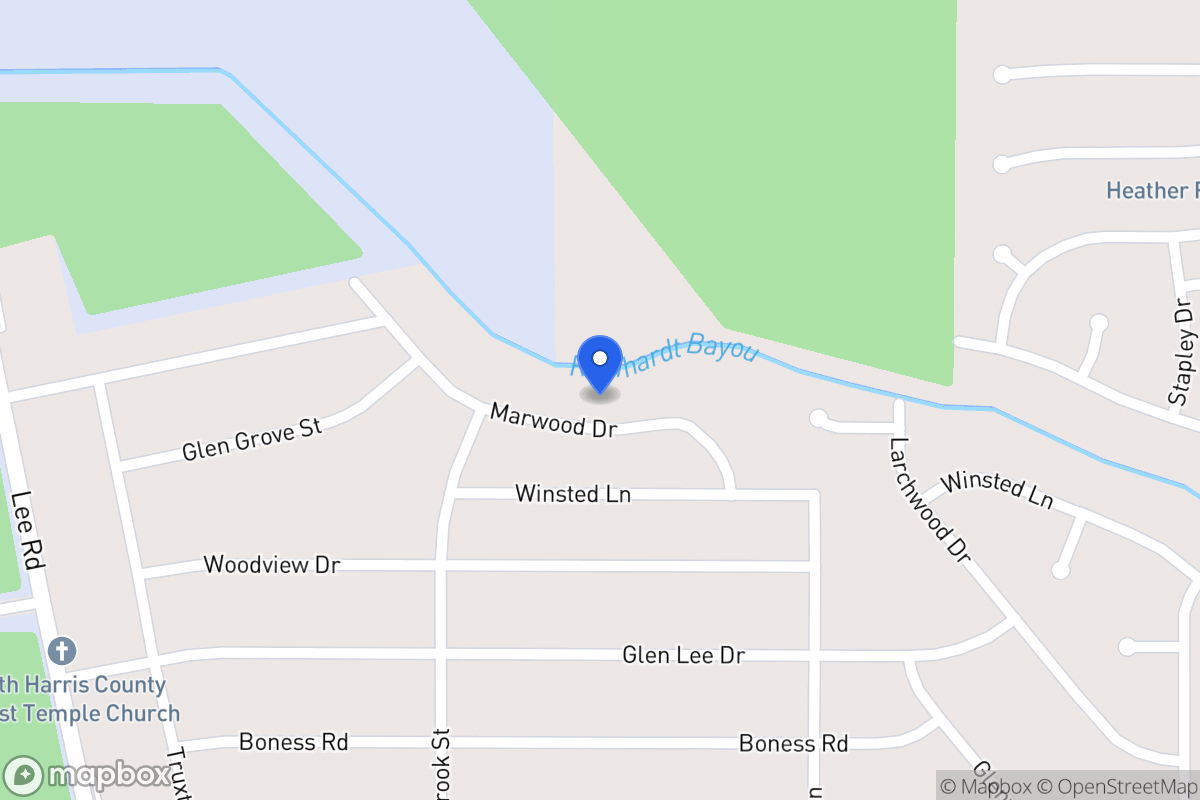 Map of 6023 Marwood Dr, Humble