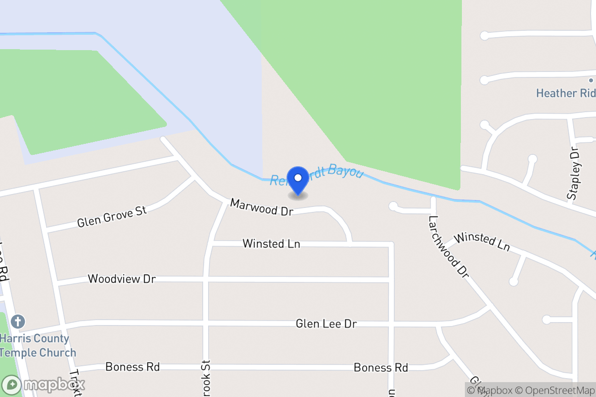 Map of 6027 Marwood Dr, Humble