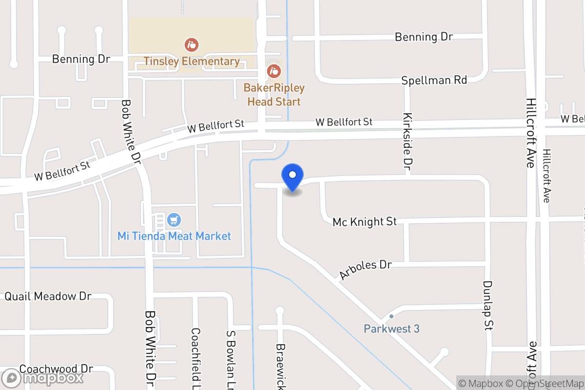 Map of 11403 Braewick Dr, Houston
