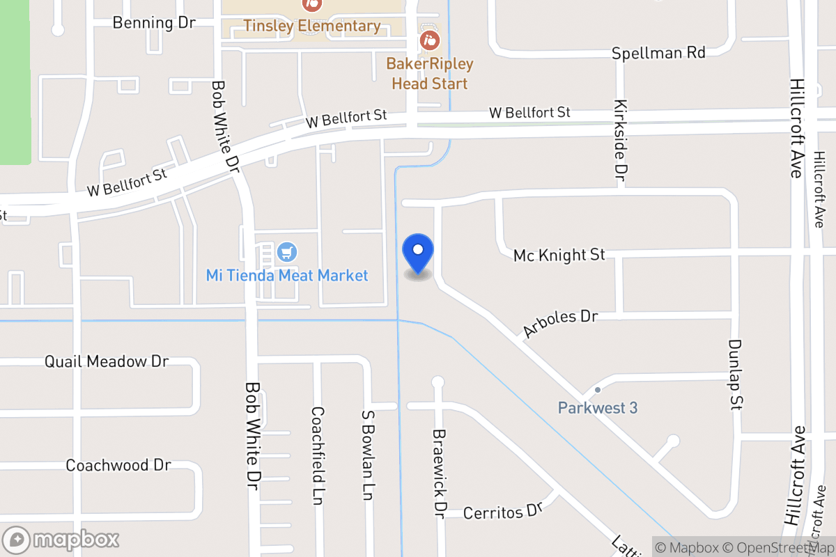 Map of 11418 Braewick Dr, Houston
