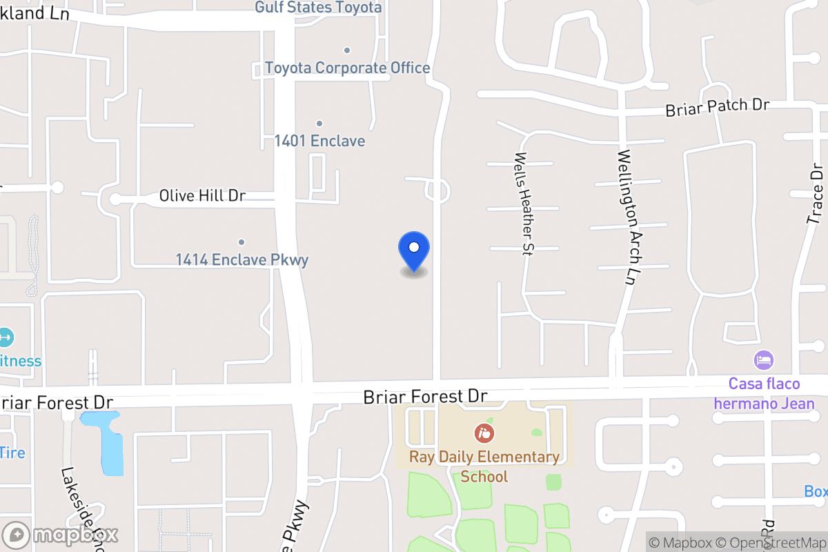 Map of 1406 Briar Bayou Dr, Houston
