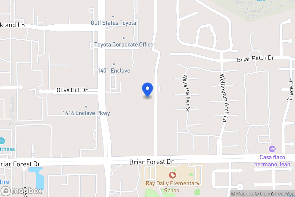 Map of 1318 Briar Bayou Dr, Houston