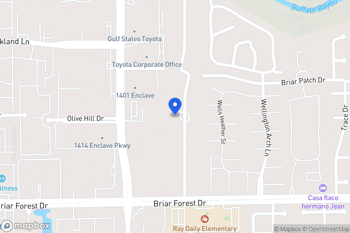 Map of 1314 Briar Bayou Dr, Houston
