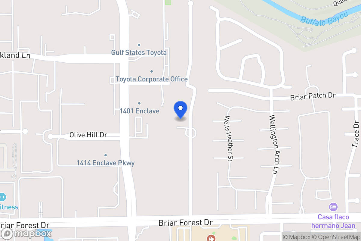 Map of 1310 Briar Bayou Dr, Houston