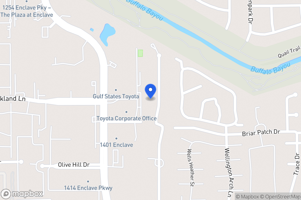 Map of 1210 Briar Bayou Dr, Houston