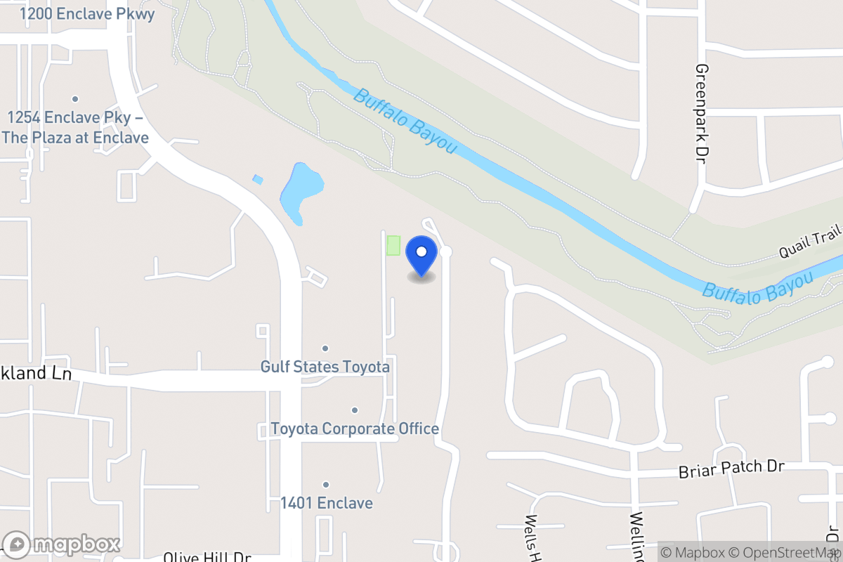 Map of 1110 Briar Bayou Dr, Houston