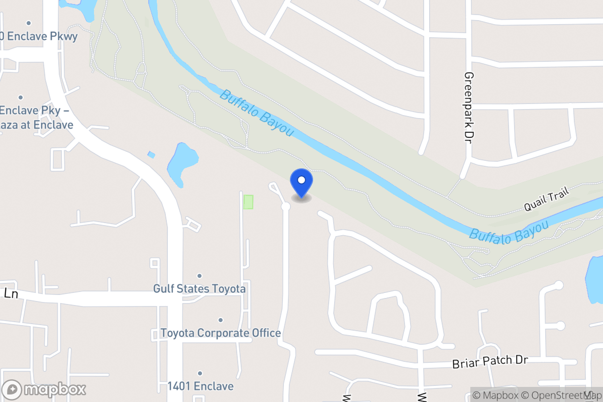 Map of 1107 Briar Bayou Dr, Houston