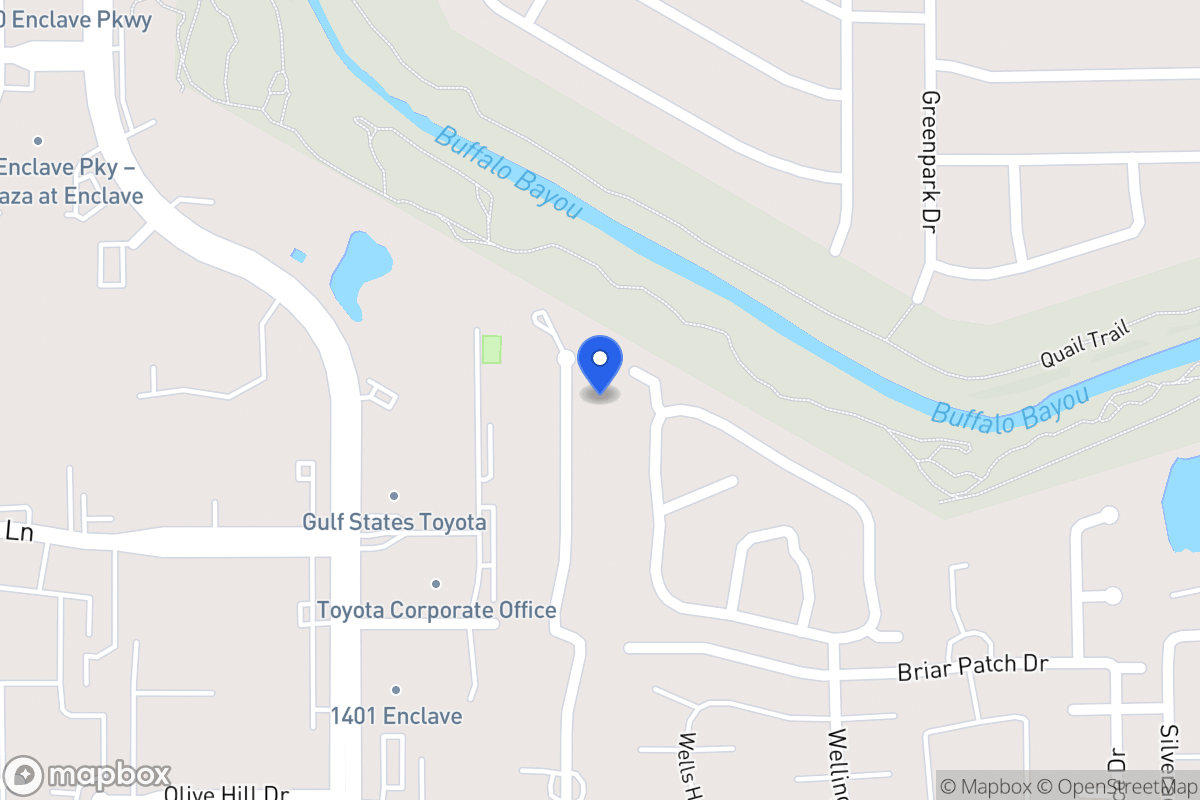 Map of 1111 Briar Bayou Dr, Houston