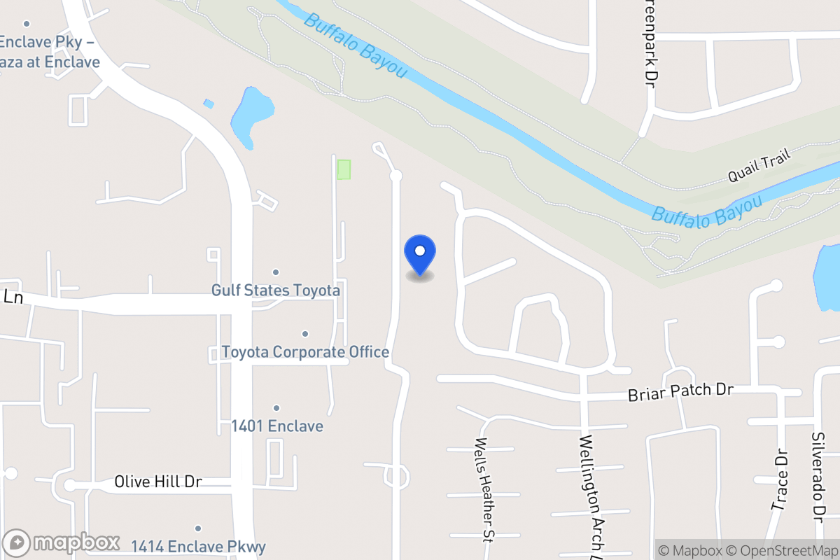 Map of 1203 Briar Bayou Dr, Houston