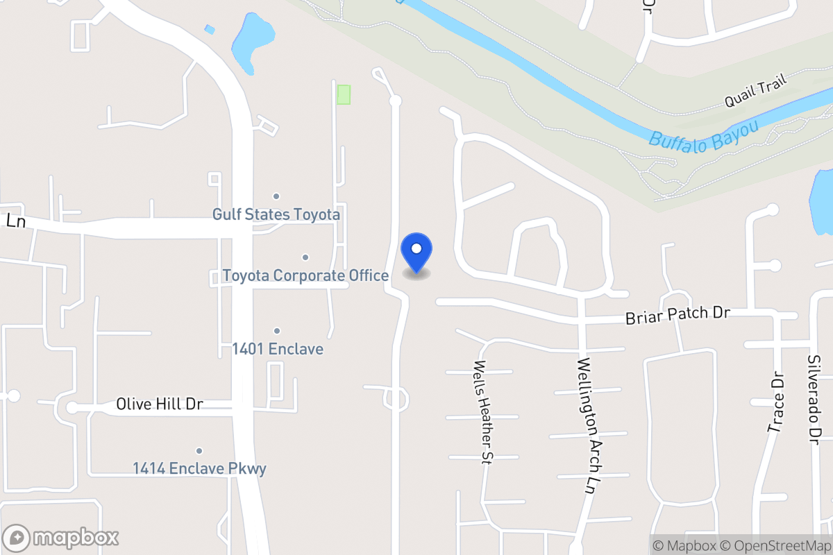 Map of 1215 Briar Bayou Dr, Houston