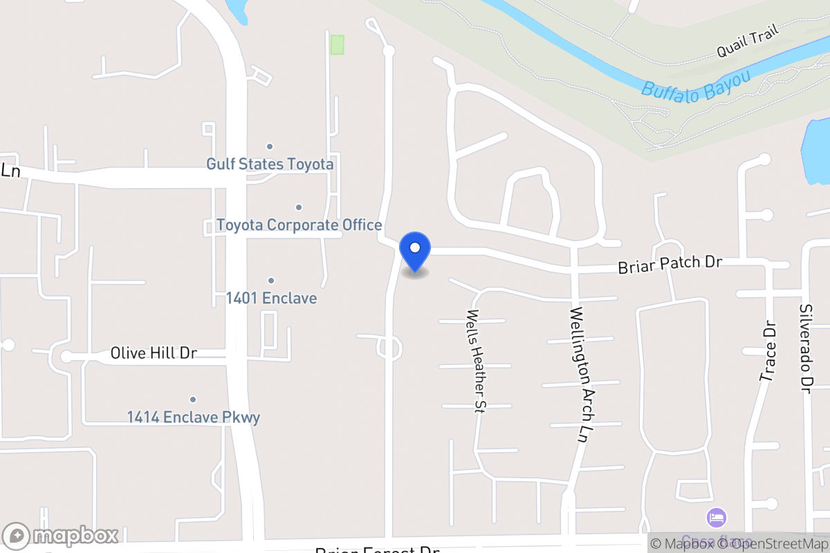 Map of 1305 Briar Bayou Dr, Houston