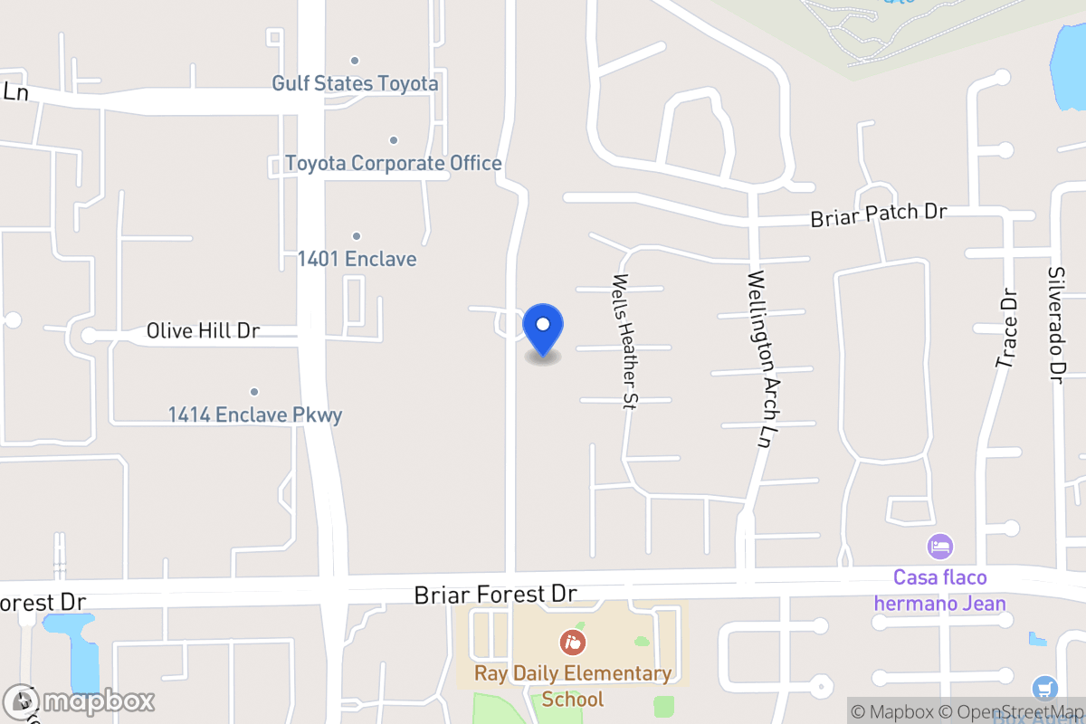 Map of 1319 Briar Bayou Dr, Houston